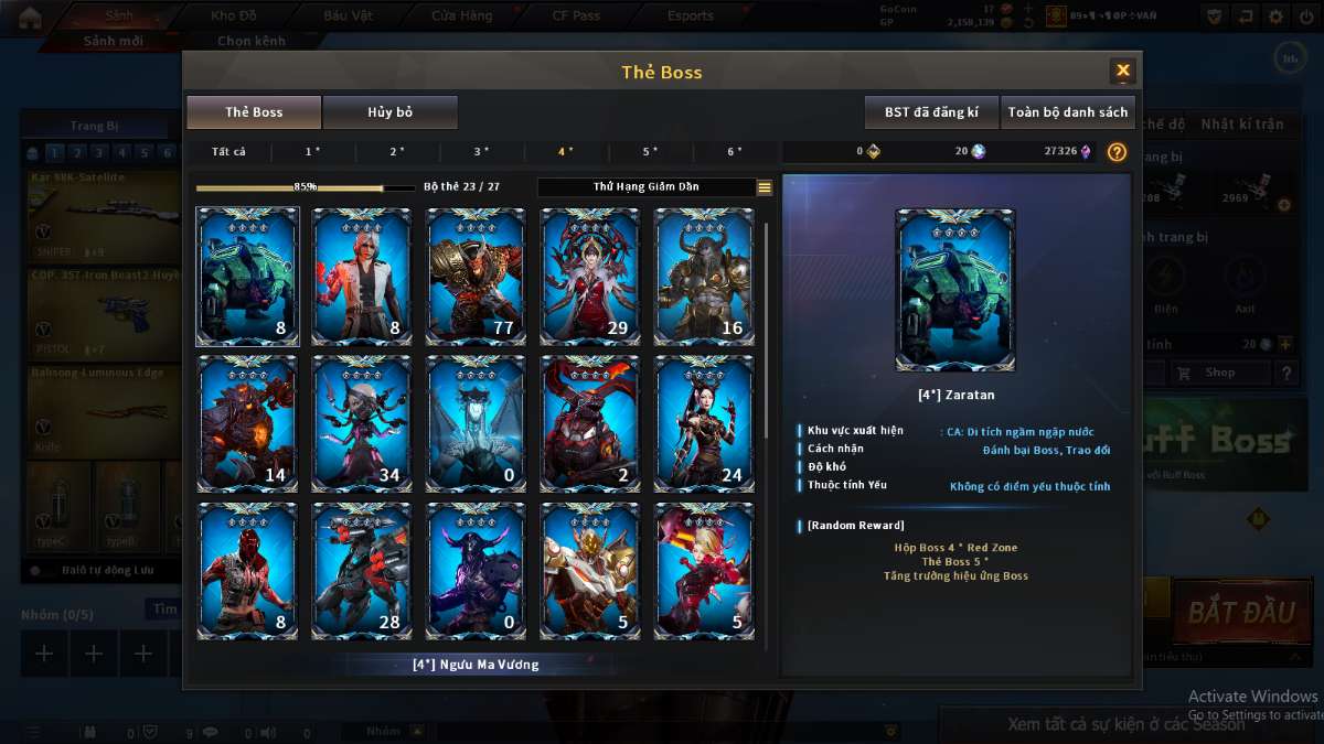 shop acc cf uy tin gia re